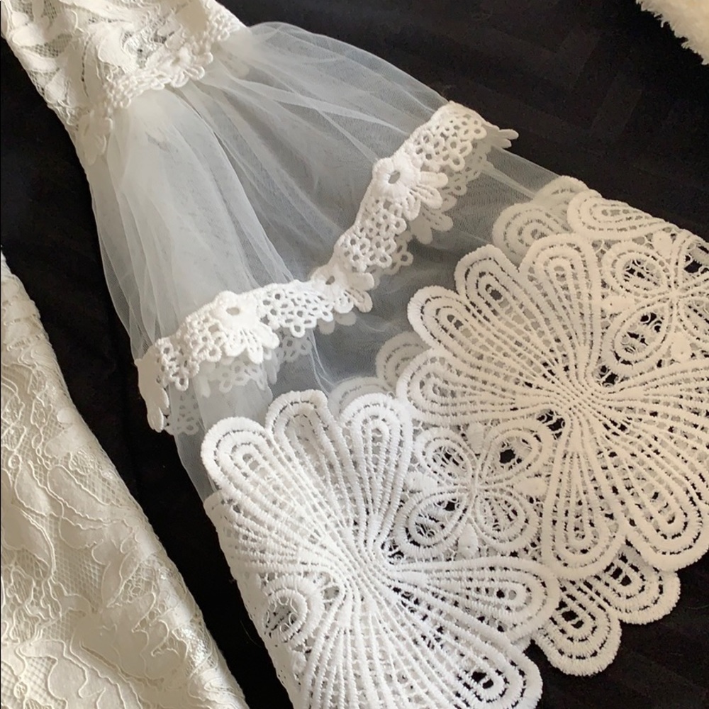 Long sleeve lace romper fashion nova - Picture 2 of 4